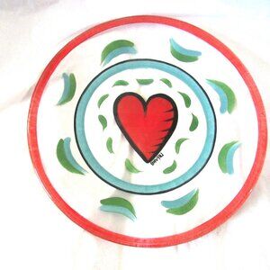 Kosta Boda Platter, Handcrafted in Sweden, signed.